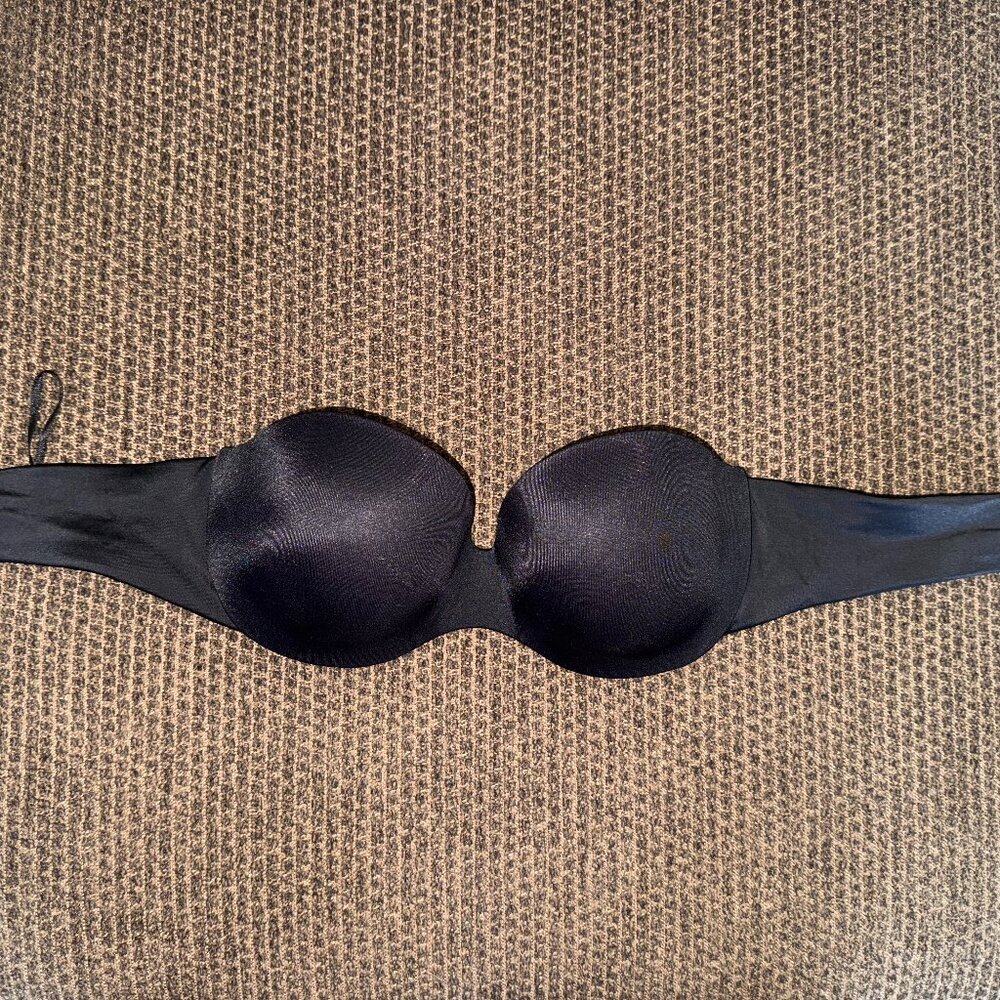 Warner's Size 34B Black Strapless Bra, Great Condition